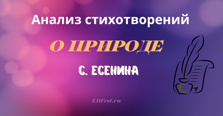 Стихи о природе Есенина